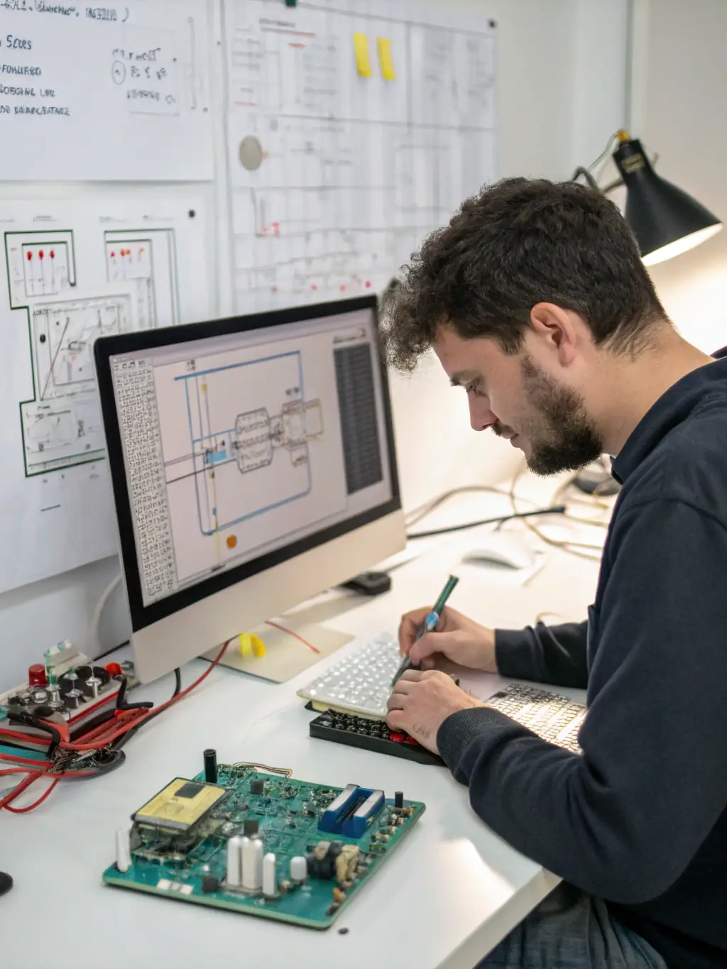 An Arincboard engineer working on the software customization of an IFE system, showcasing the company's ability to tailor solutions to meet specific airline requirements and enhance passenger engagement.